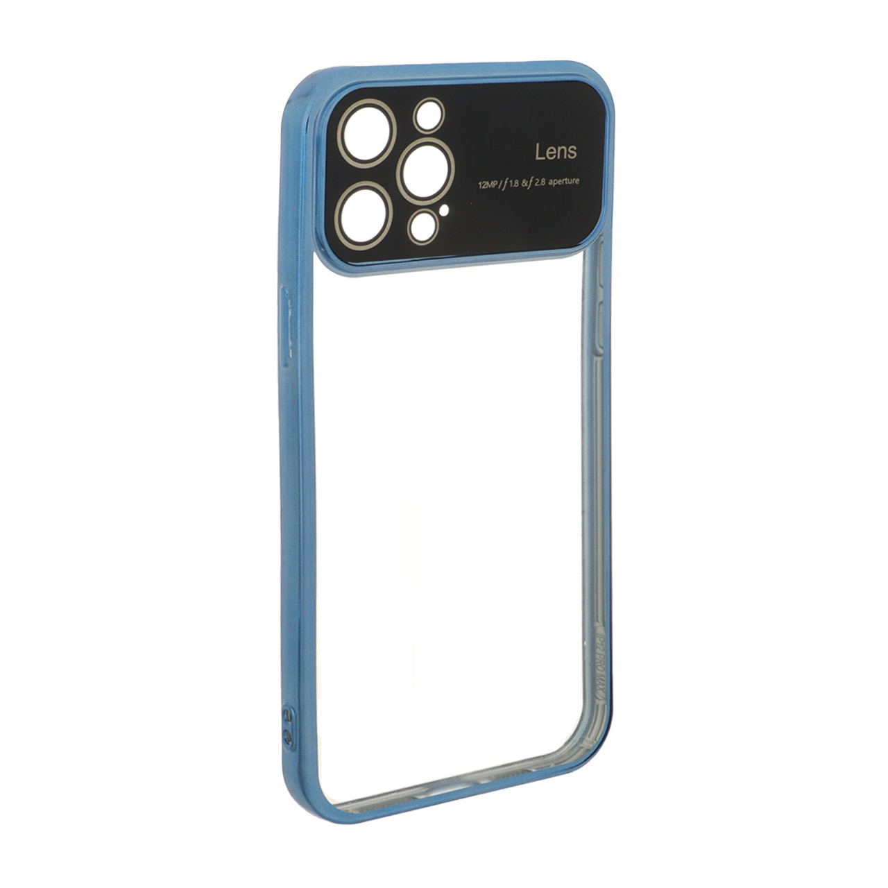 قاب دور رنگی محافظ لنز شیشه ای Apple iPhone 12 Pro Max - آبی